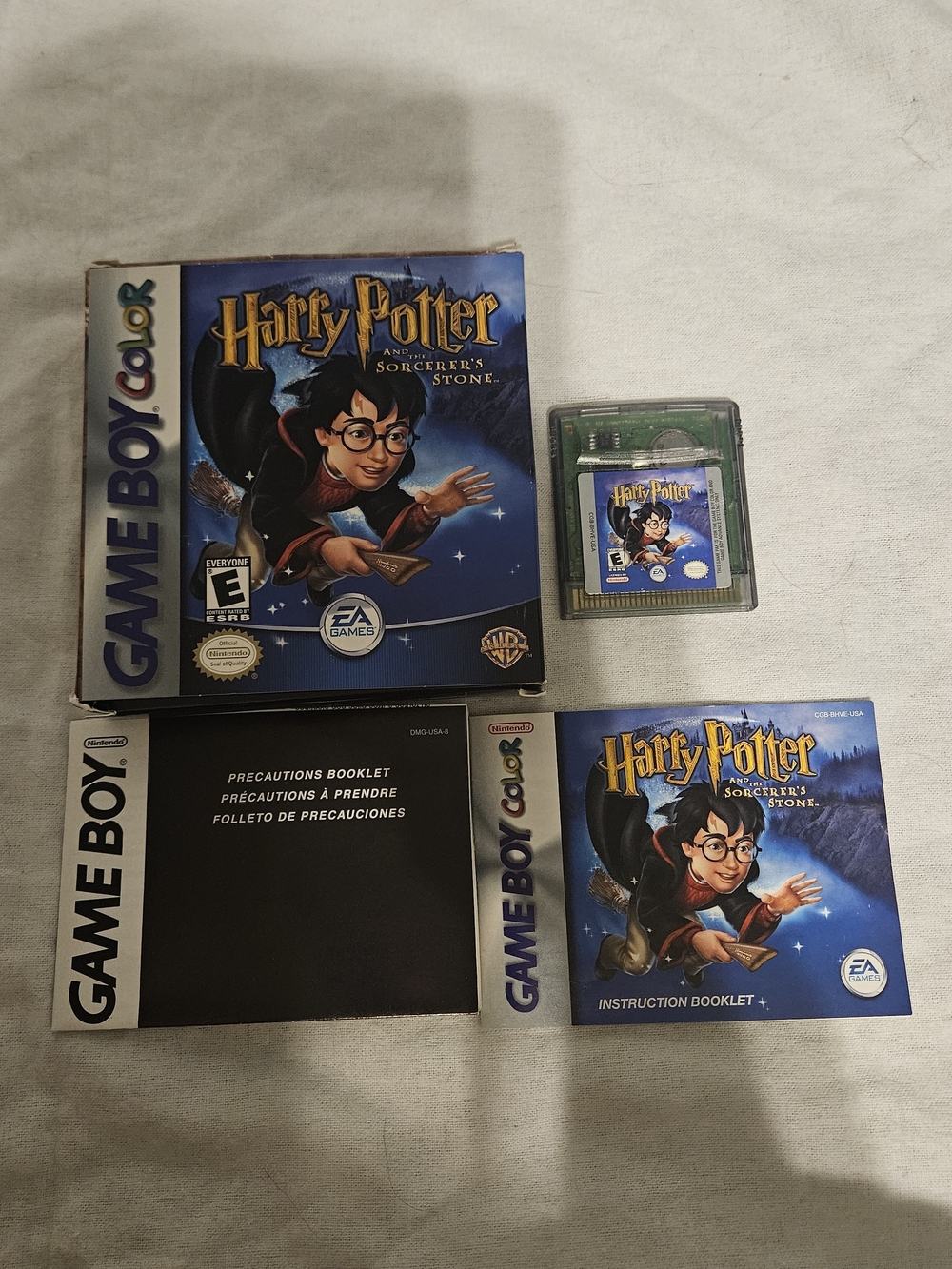 Harry Potter and the Sorcerer's Stone Game Boy Color Game - Nintendo (Blue)